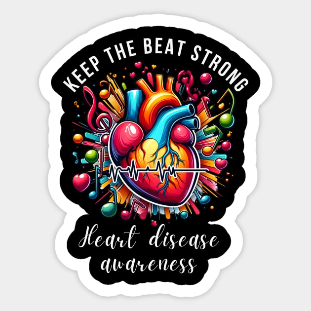 KEEP THE BEAT STRONG Sticker by GP SHOP